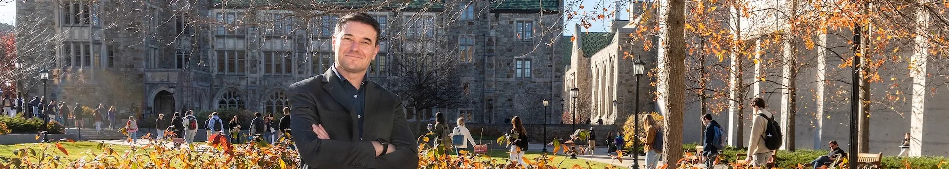 Gasson Hall tower spring